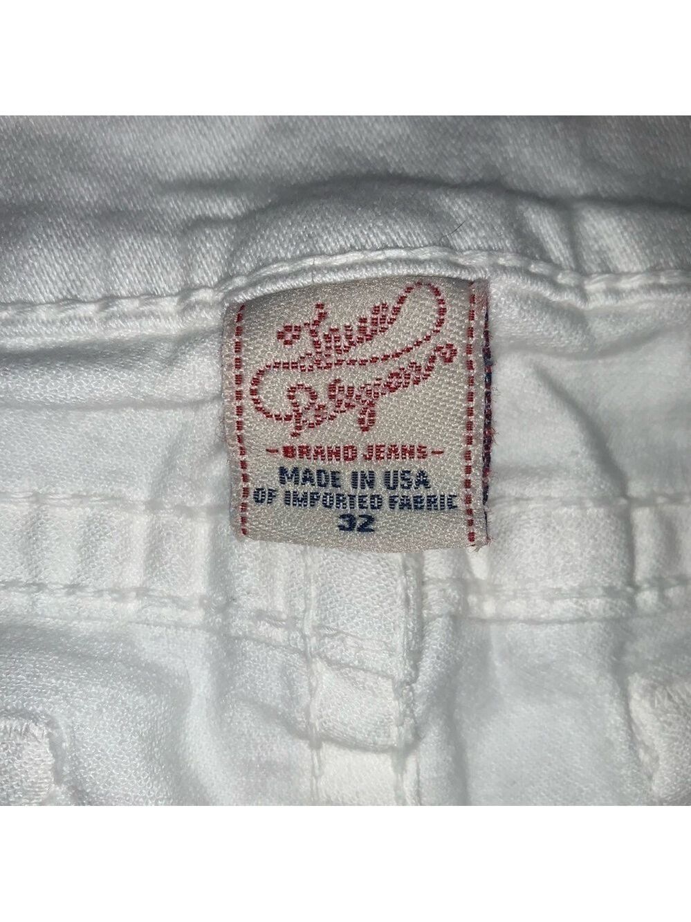 TRUE RELIGION White Disco Candice Flare leg Jeans size 32 - Picture 4 of 7